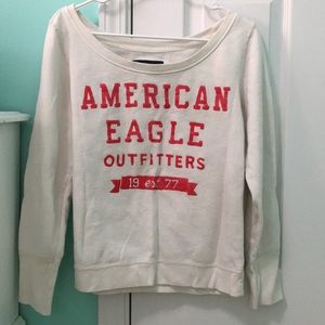 American Eagle White crew neck